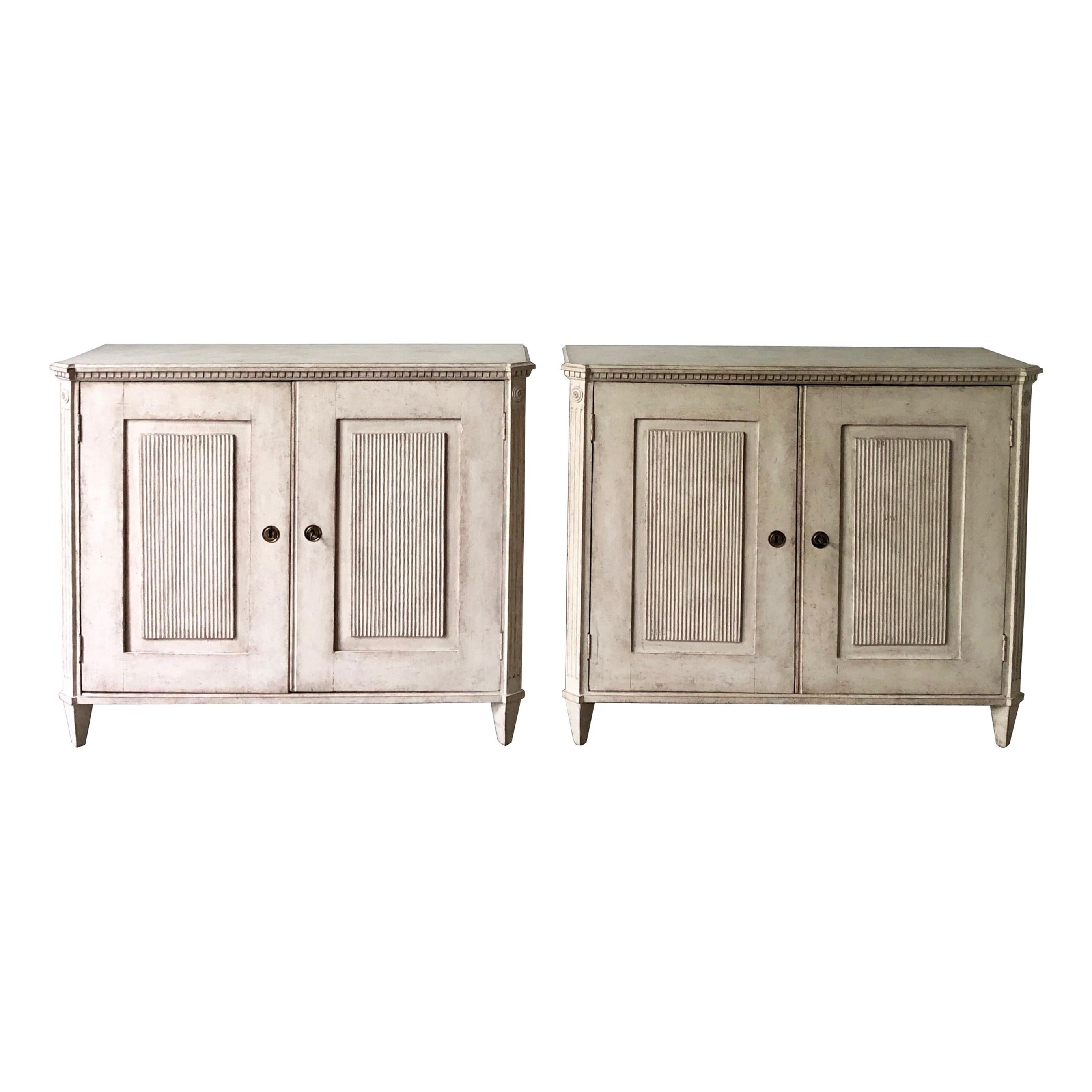 Pair of 19th Century Swedish Gustavian Sideboards