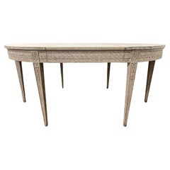 Swedish Gustavian Demilune Tables, circa 1820