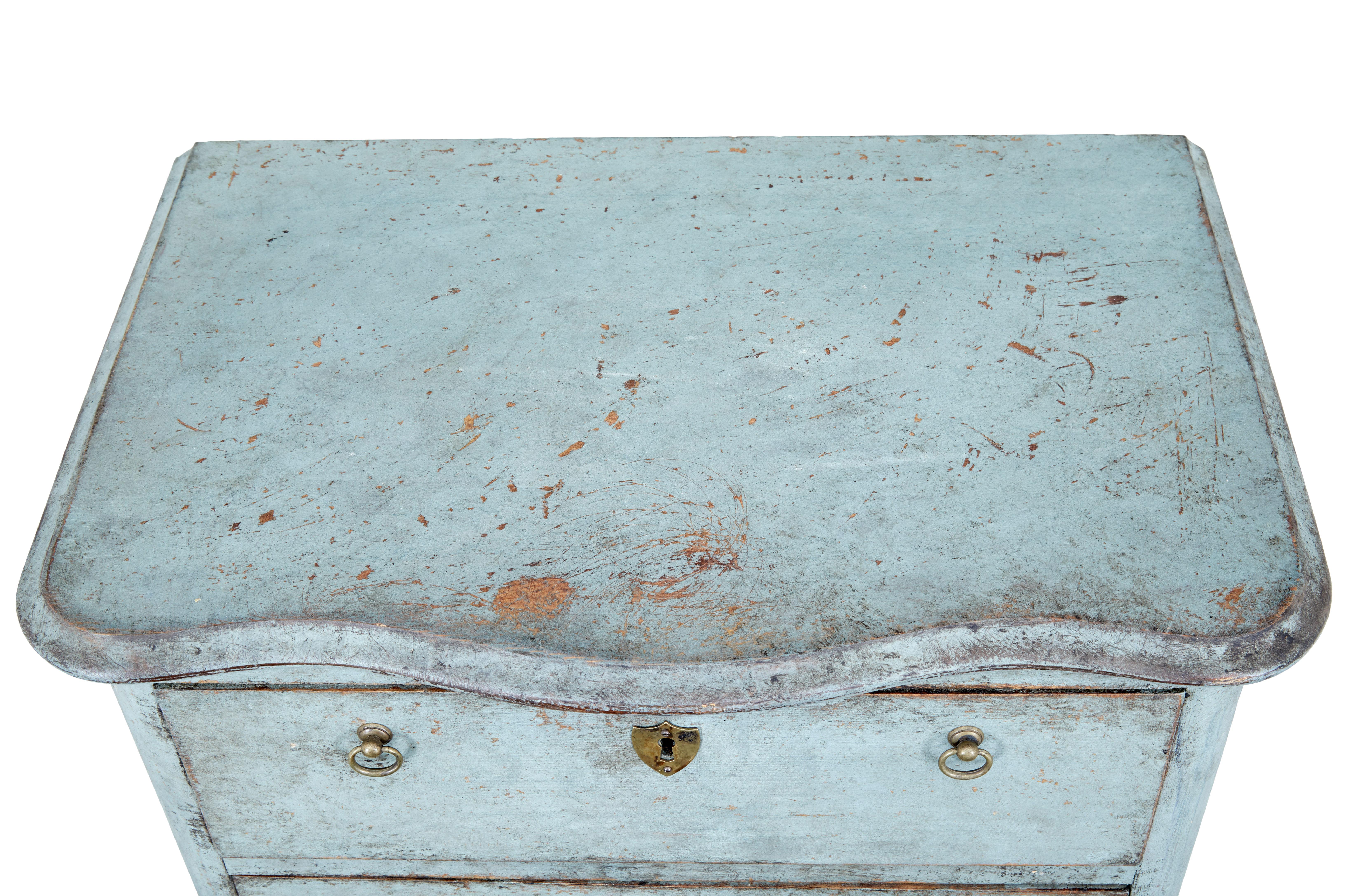 Pair of 19th Century Swedish Painted Chest of Drawers 2