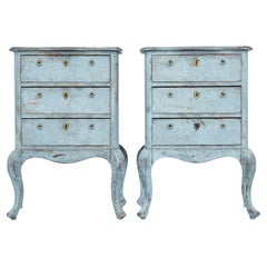 Pair of 19th Century Swedish Painted Chest of Drawers