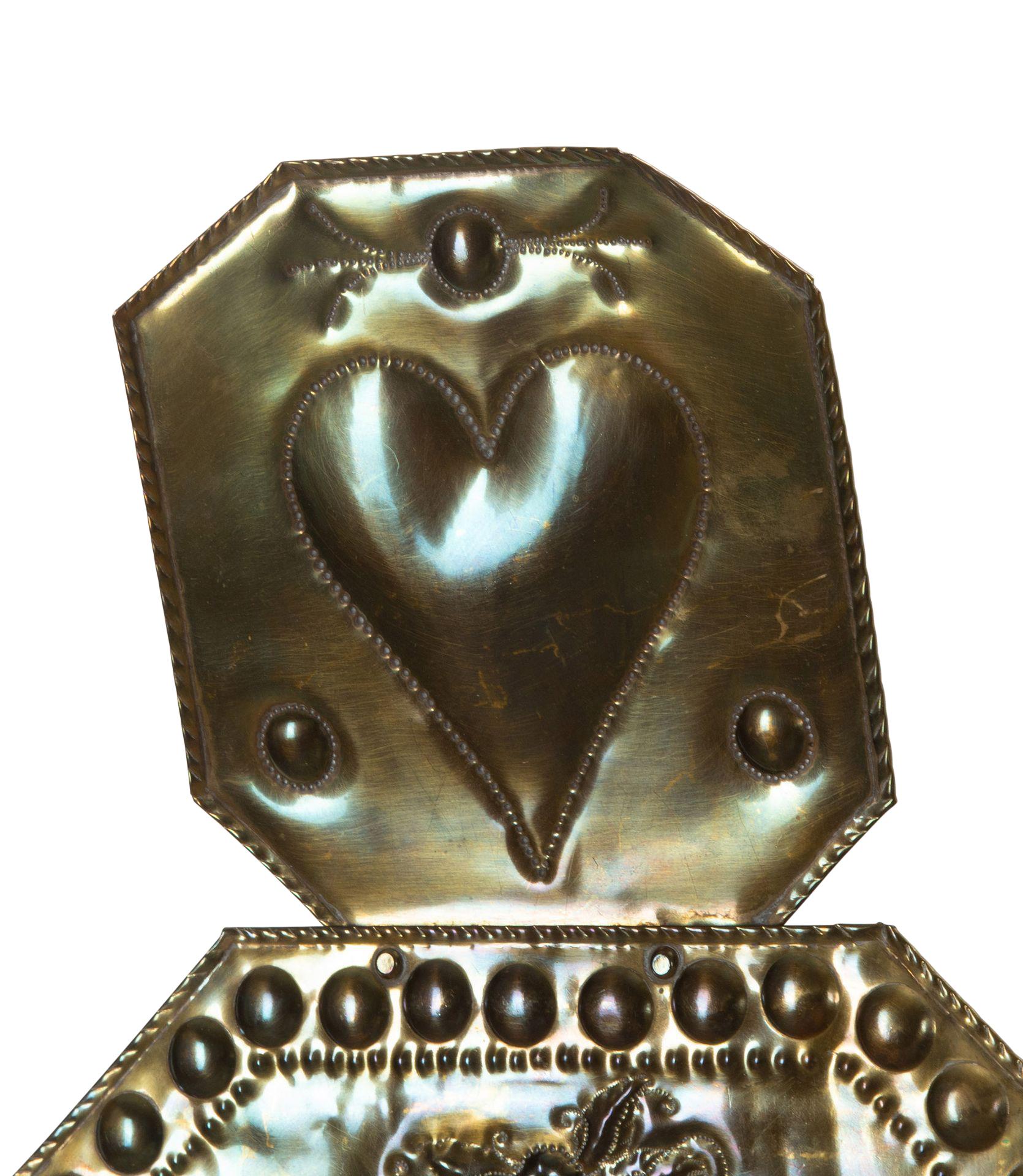 Pair of 19th Century Swedish Pressed Brass Wall Lights For Sale 1