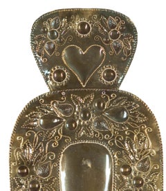 Coppia di lampade da parete in ottone pressato svedesi del XIX secolo