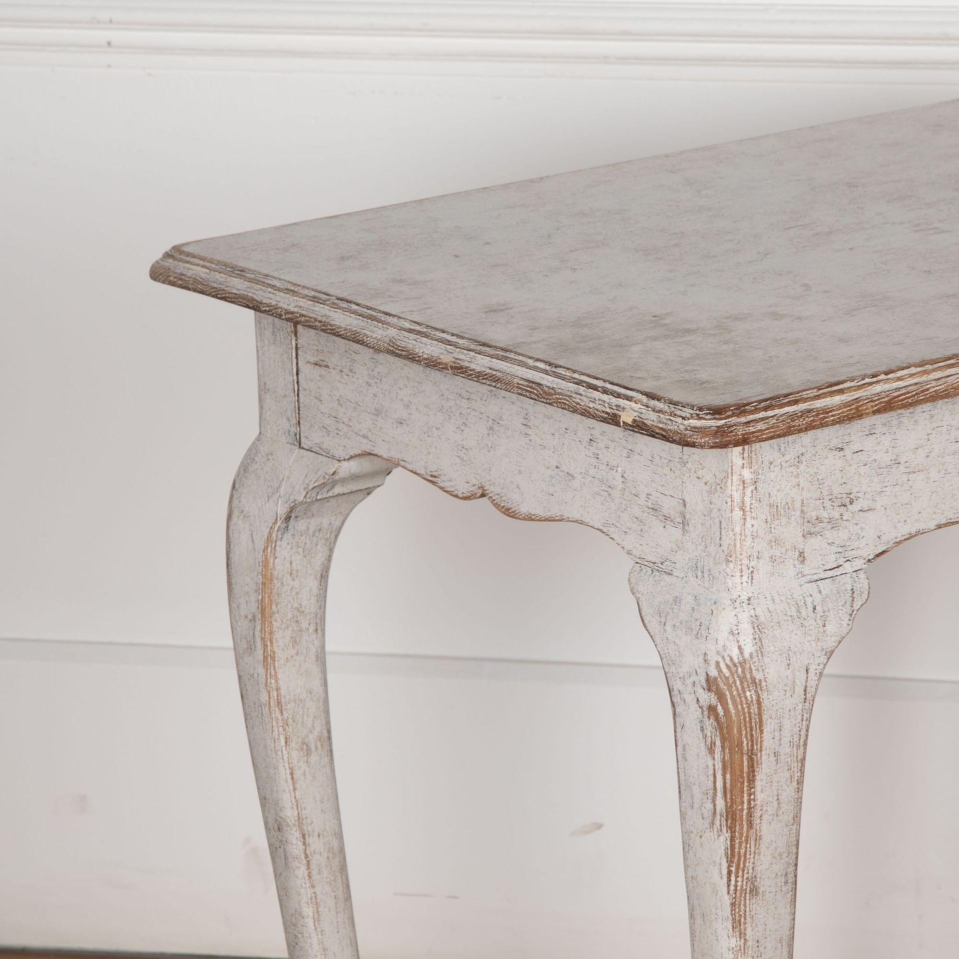 Pine Pair of 19th Century Swedish Rococo Style Side Tables For Sale