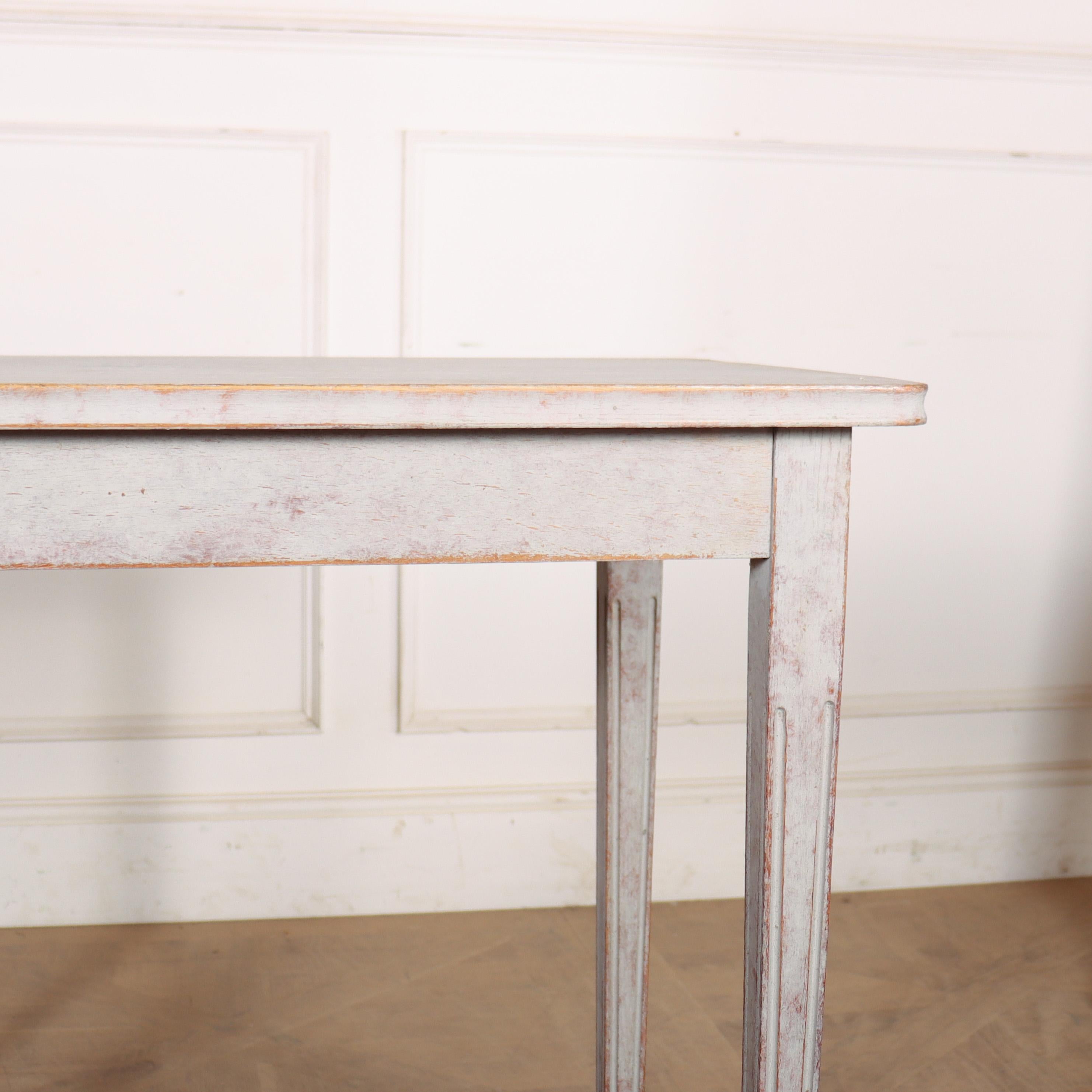 Painted Pair of 19th Century Swedish Side Tables For Sale