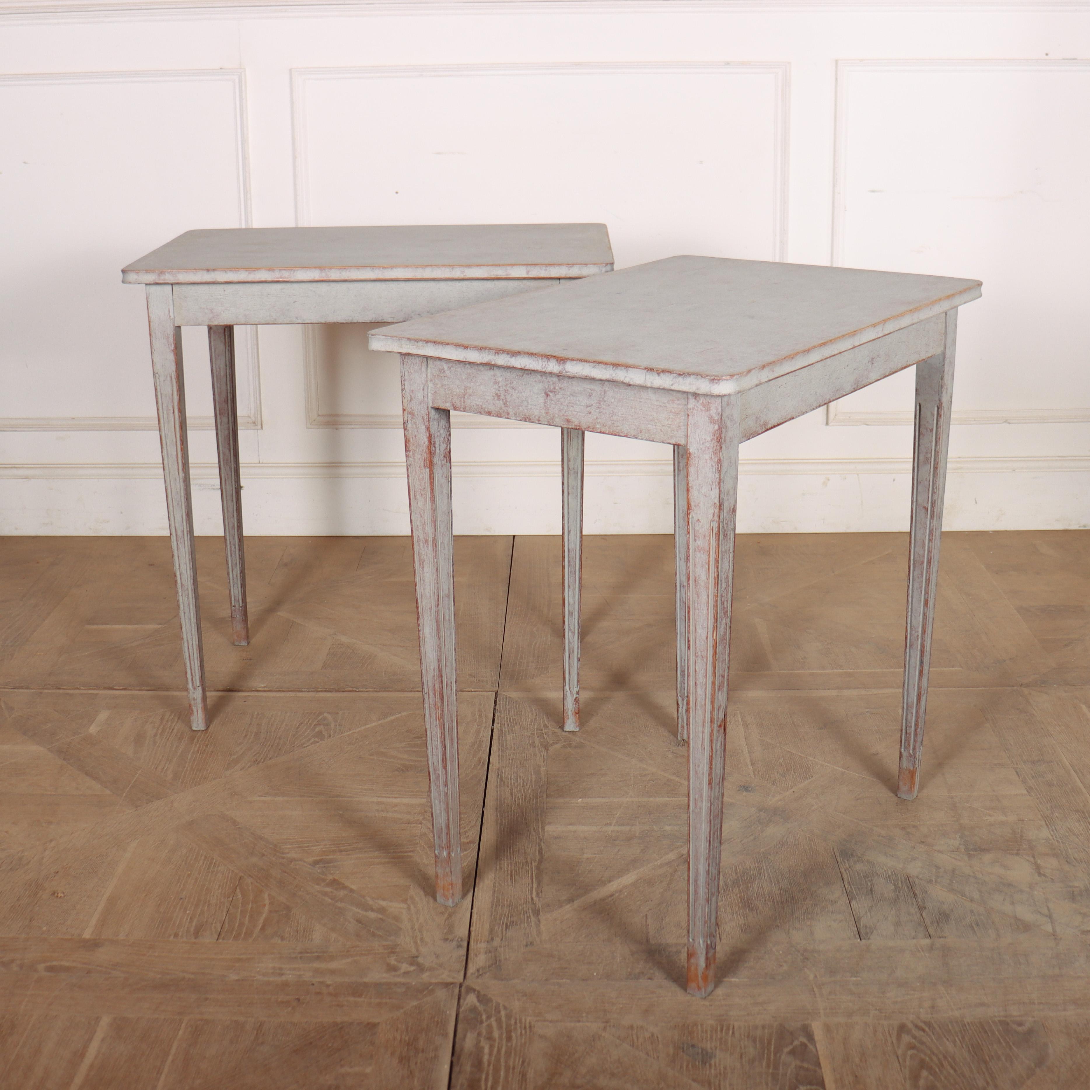 Pair of 19th Century Swedish Side Tables For Sale 1