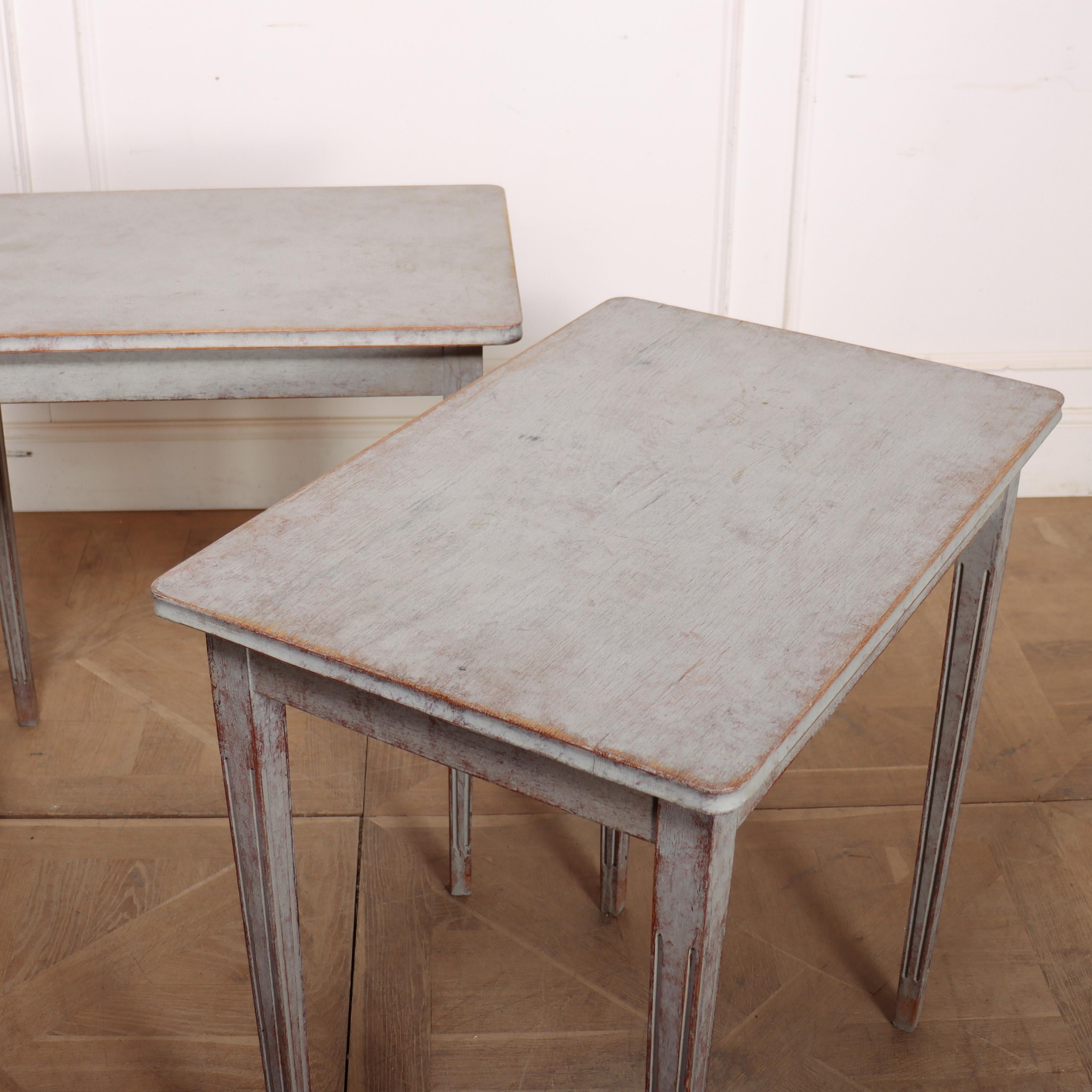 Pair of 19th Century Swedish Side Tables For Sale 3