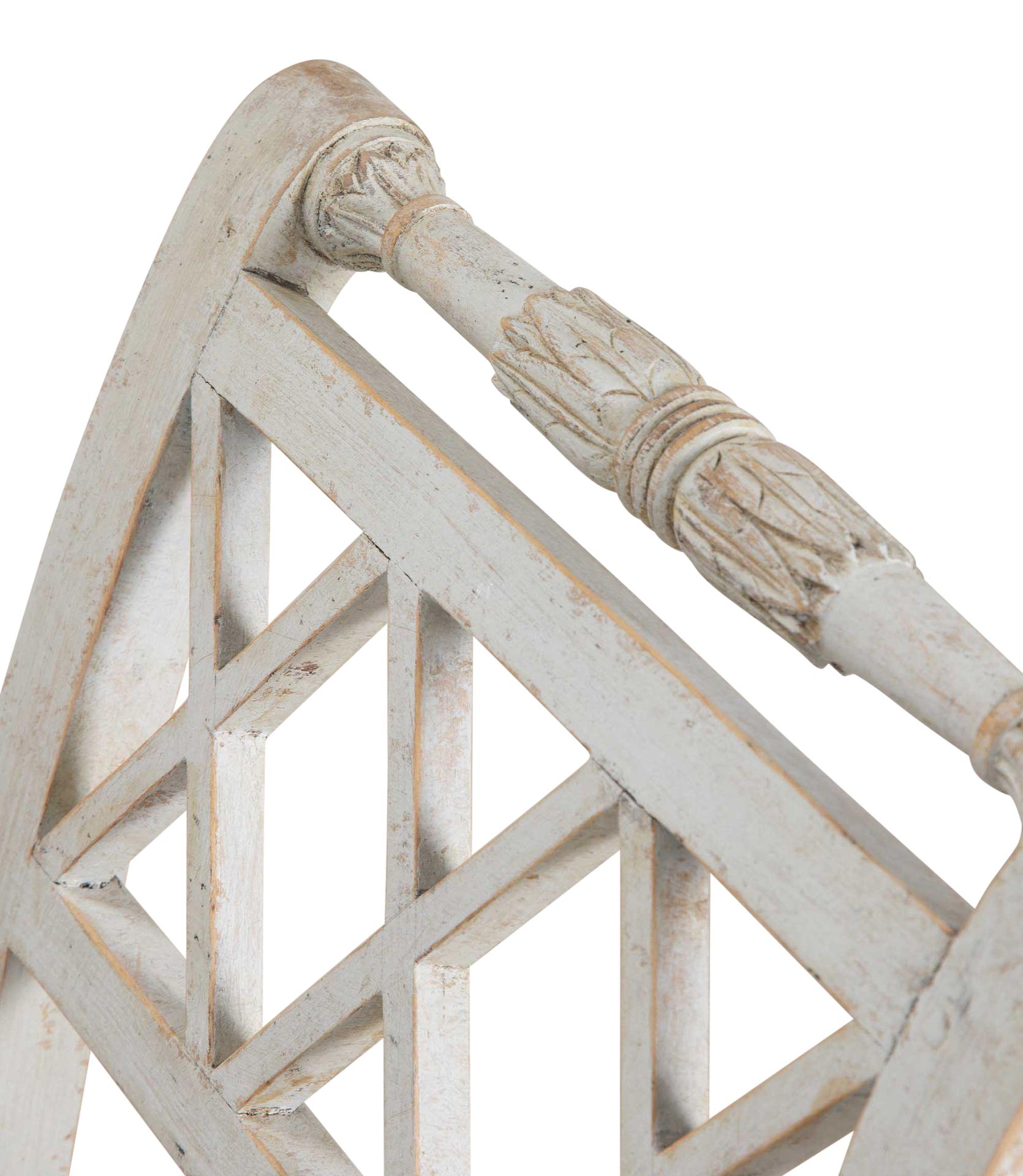 Pair of 19th Century Swedish Stamped Window Benches In Good Condition For Sale In Tetbury, Gloucestershire