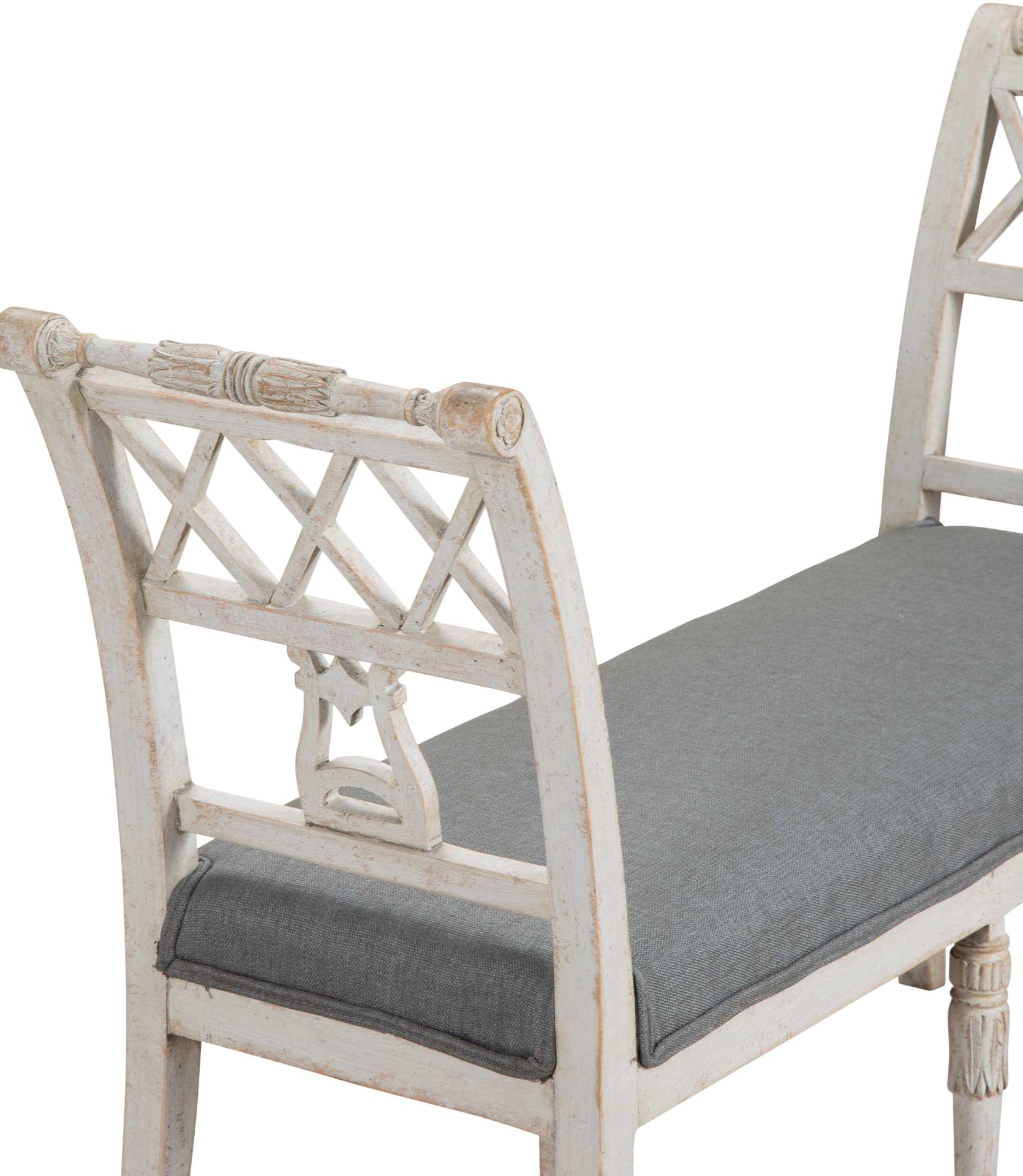 Pair of 19th Century Swedish Stamped Window Benches For Sale 1