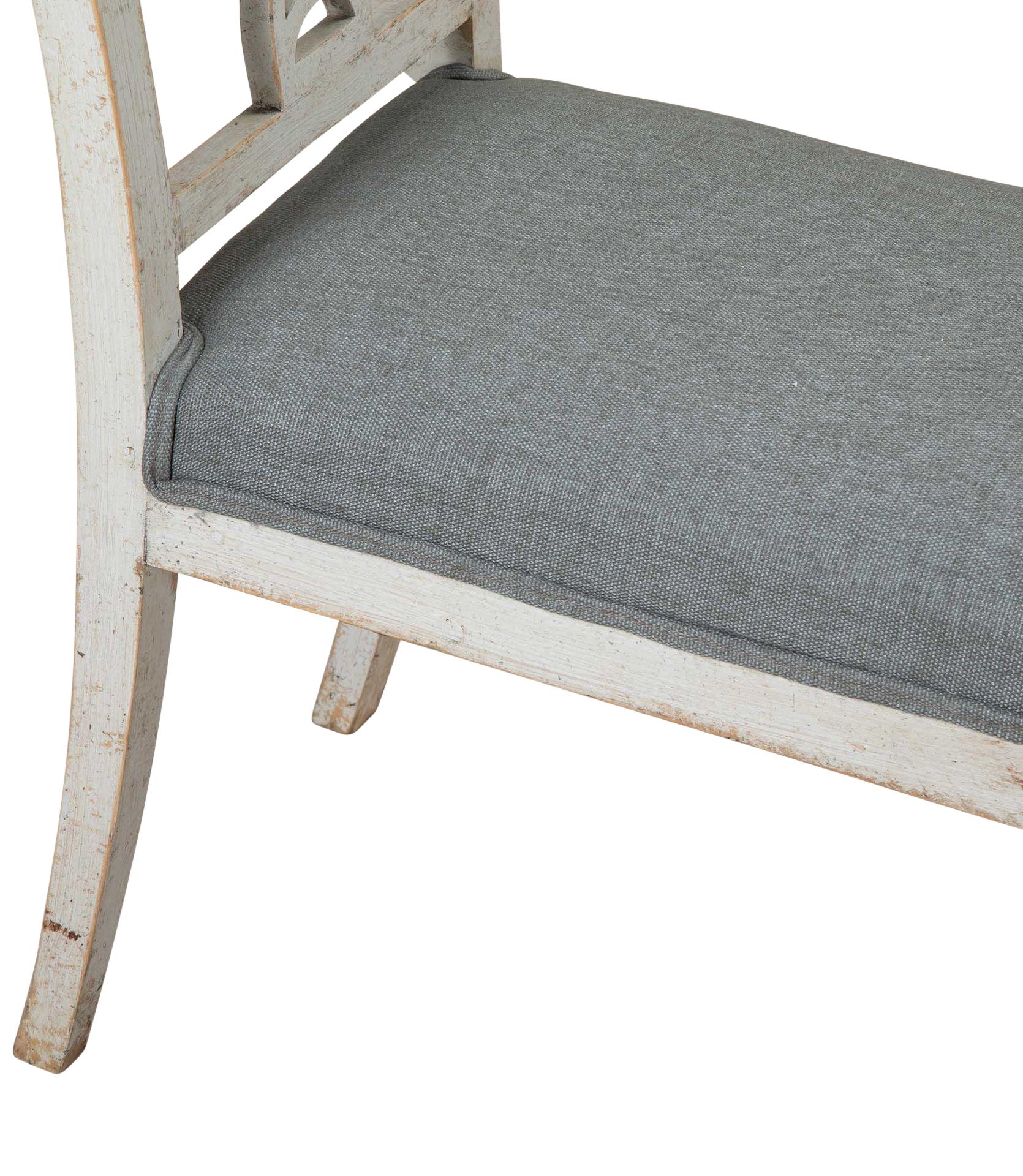 Pair of 19th Century Swedish Stamped Window Benches For Sale 5