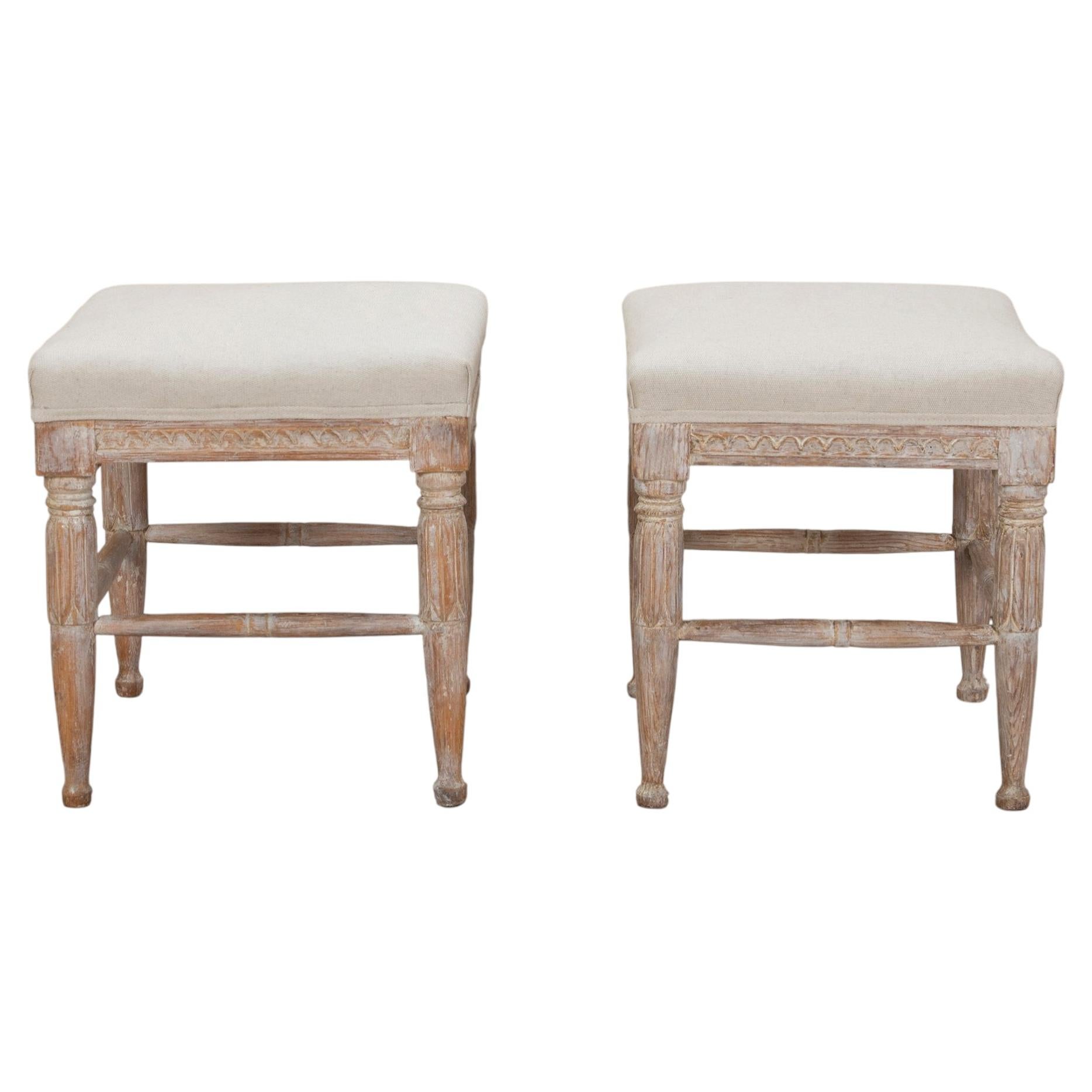 Pair of 19th Century Swedish Stools