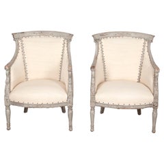 Pair of 19th Century Swedish Swan Chairs