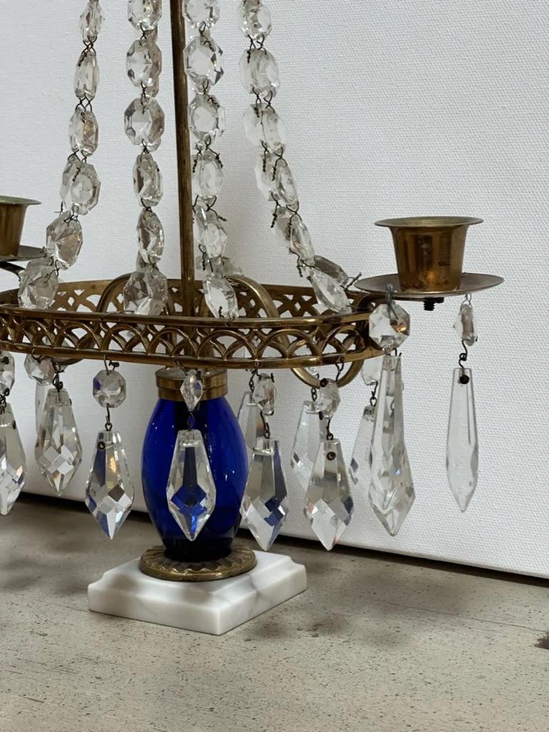 Pair of 19th Century Swedish Two-Light Girandoles In Good Condition In Charlottesville, VA