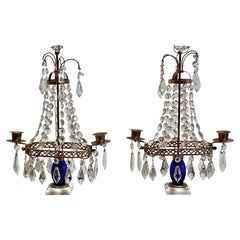 Pair of 19th Century Swedish Two-Light Girandoles