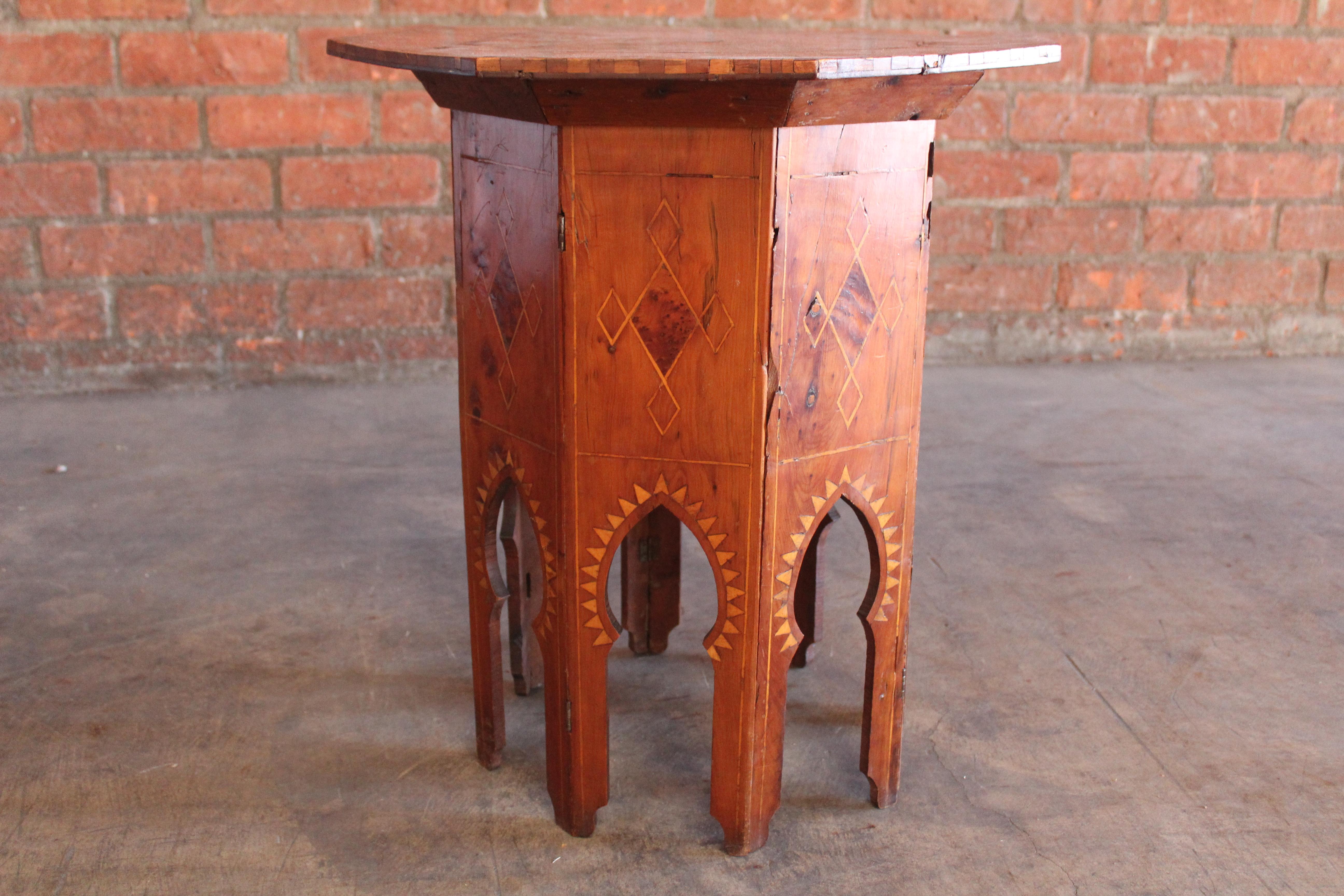 Pair of 19th Century Syrian Inlaid Side Tables 7