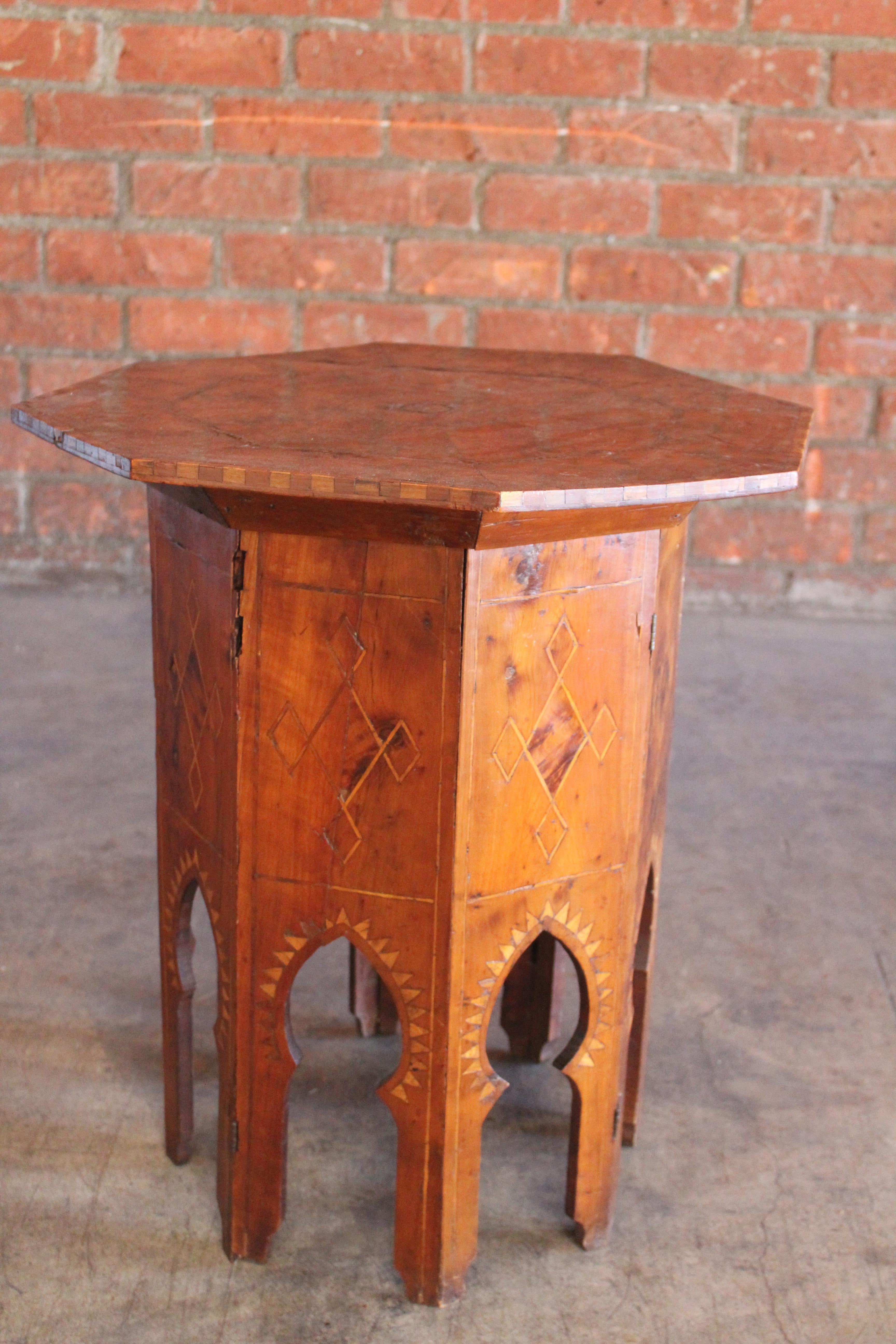 Pair of 19th Century Syrian Inlaid Side Tables 11