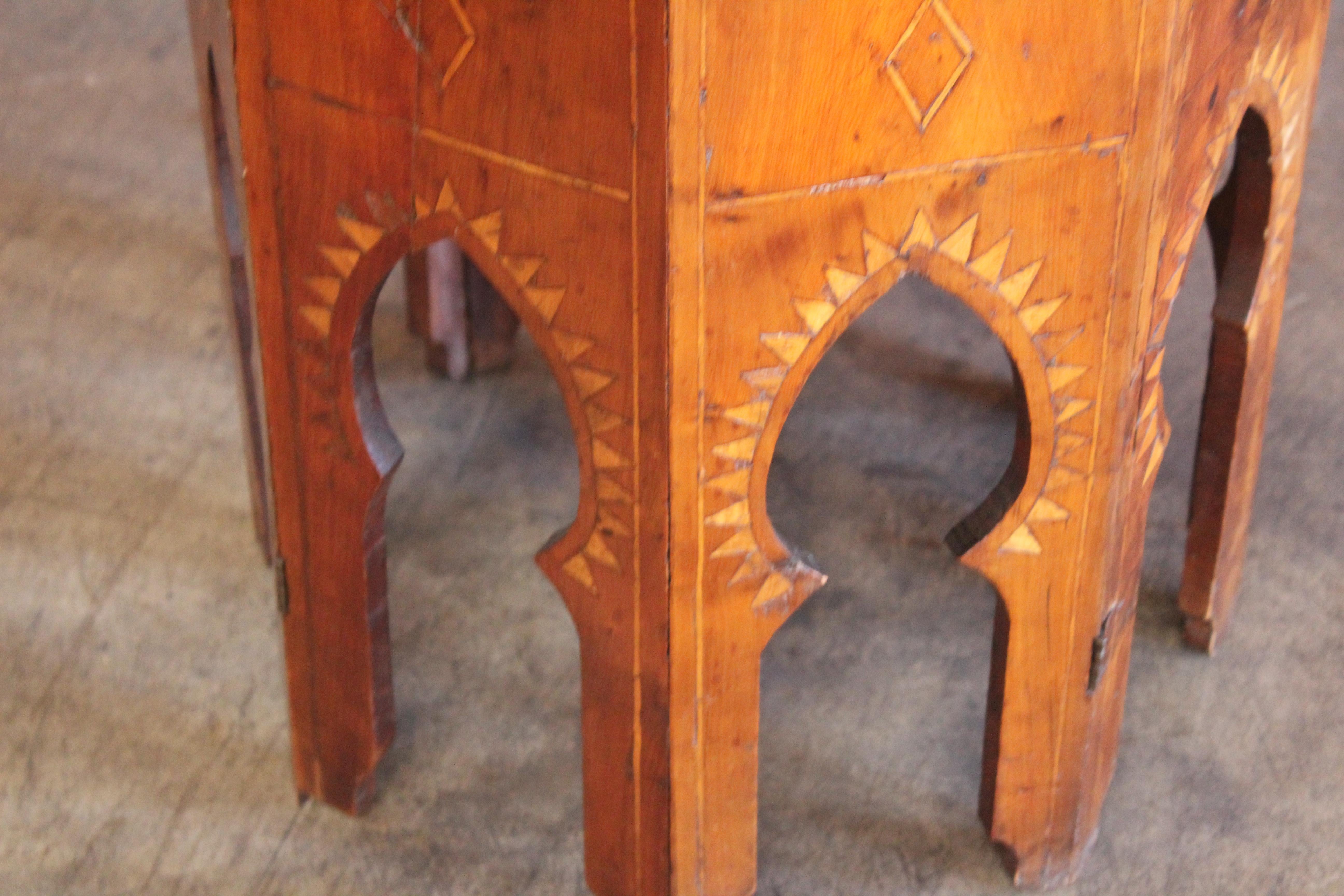 Pair of 19th Century Syrian Inlaid Side Tables 12