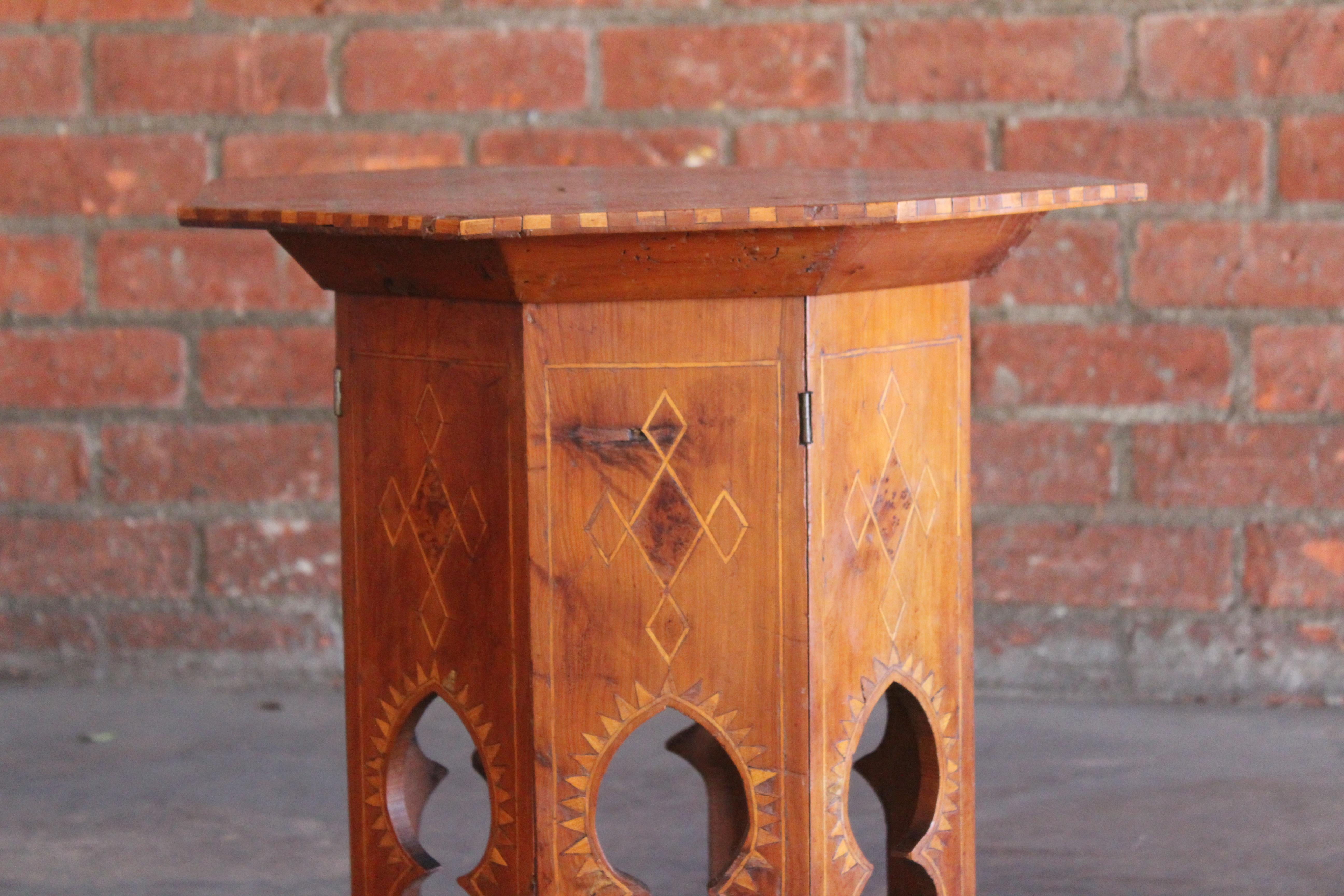 Pair of 19th Century Syrian Inlaid Side Tables 14