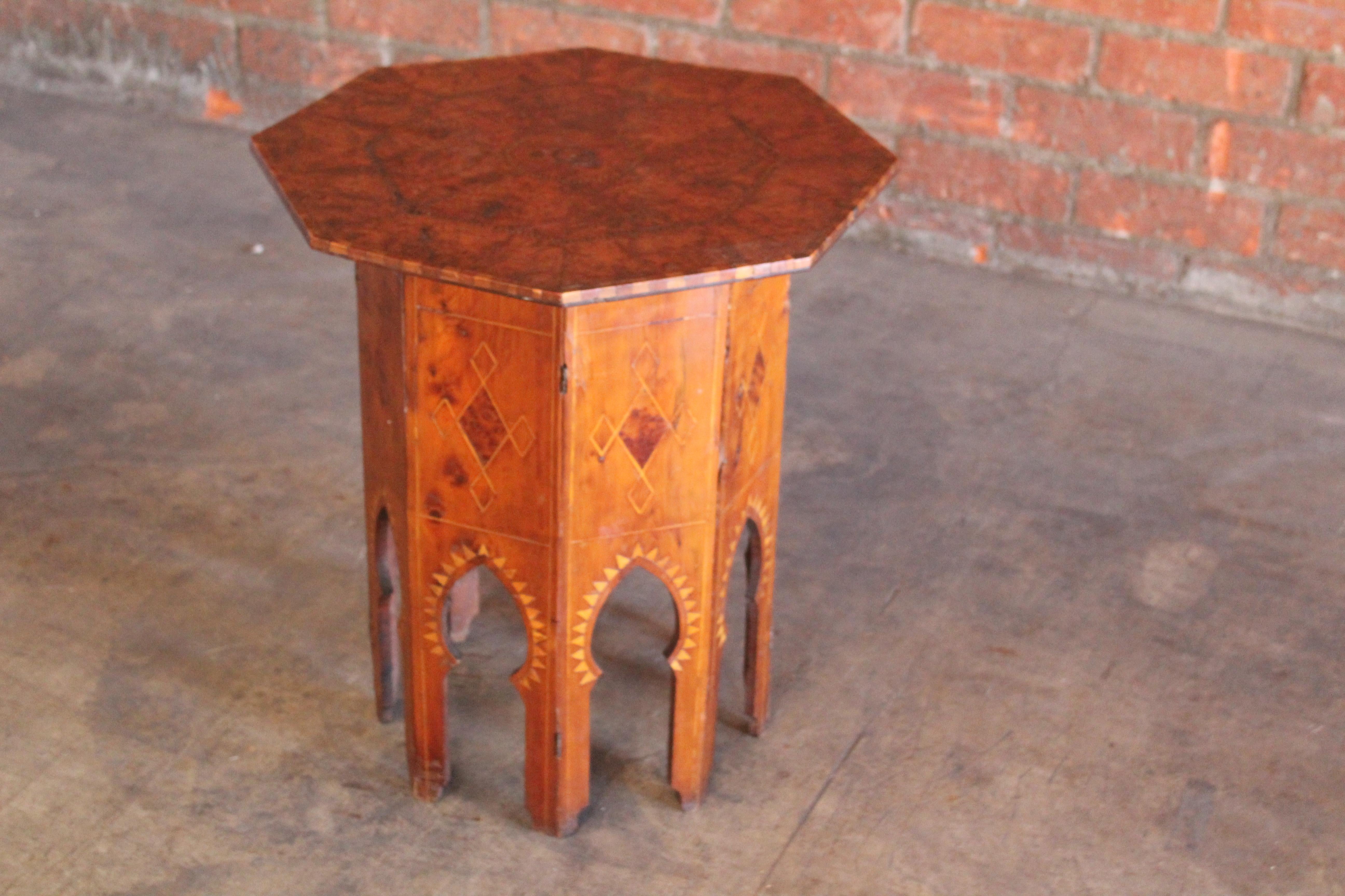 Pair of 19th Century Syrian Inlaid Side Tables 1