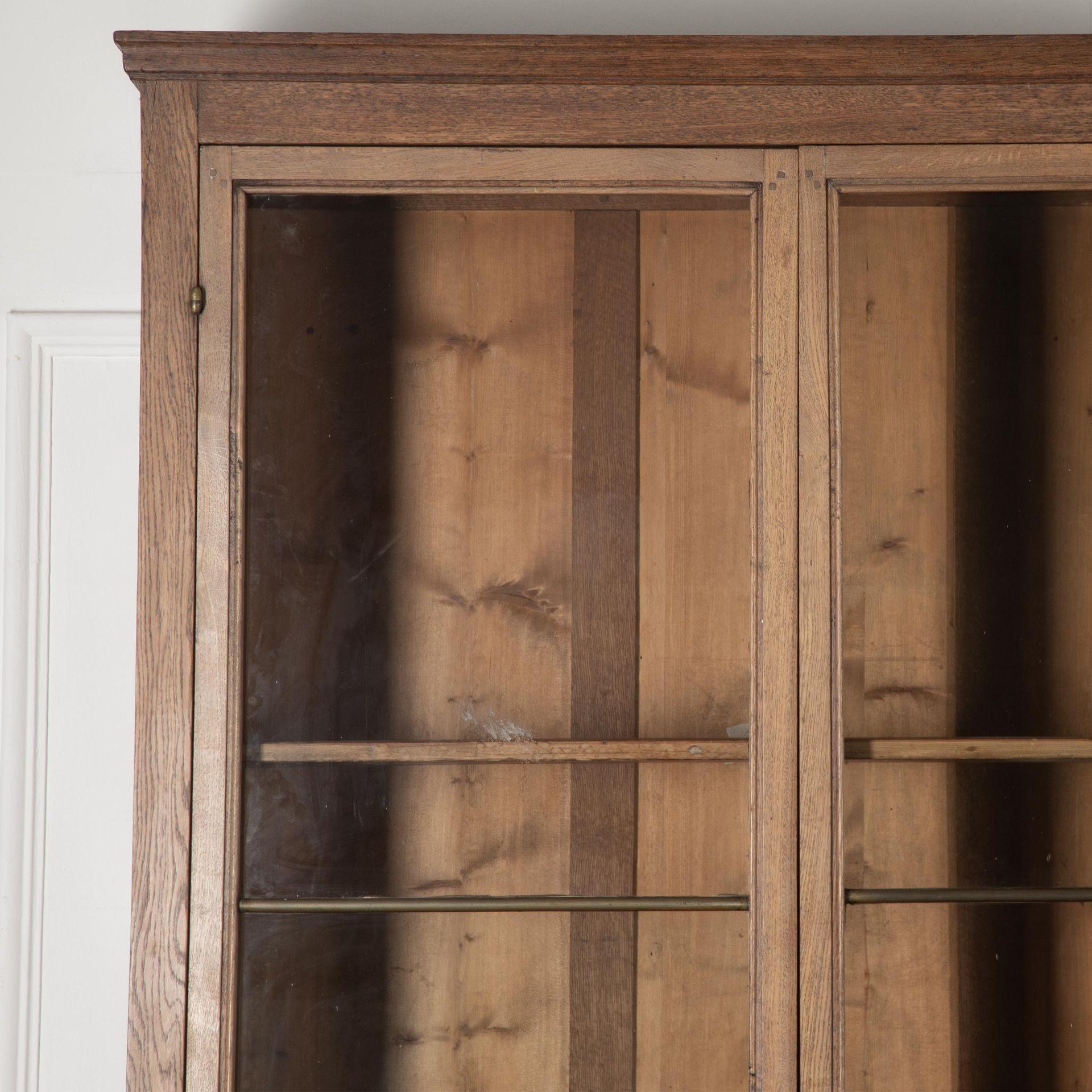 English Pair of 19th Century Tall Oak Bookcases