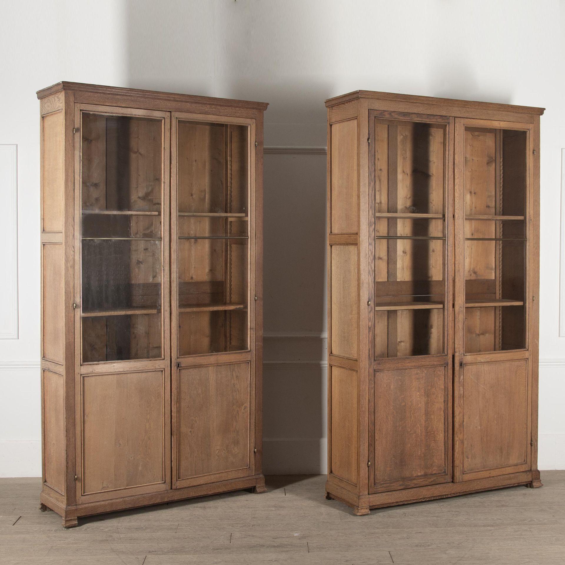 Pair of 19th Century Tall Oak Bookcases 4