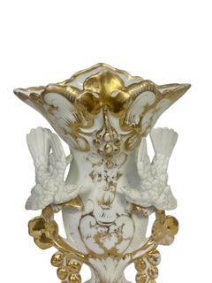 Pair of 19th Century Tall Paris Porcelain Vases