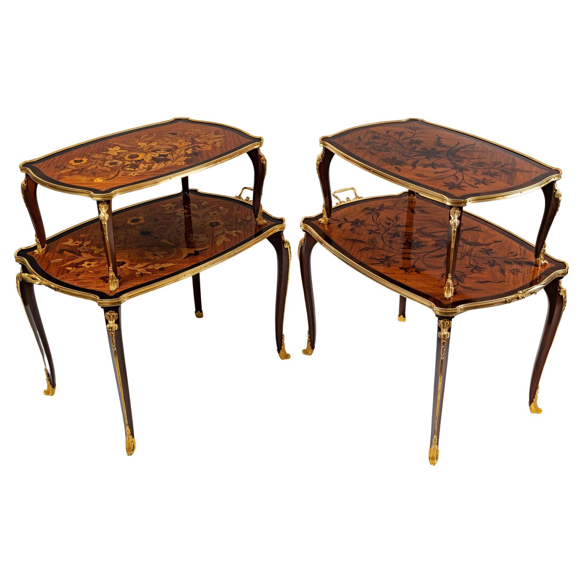 Pair of 19th Century Tea Tables, Napoleon III Period
