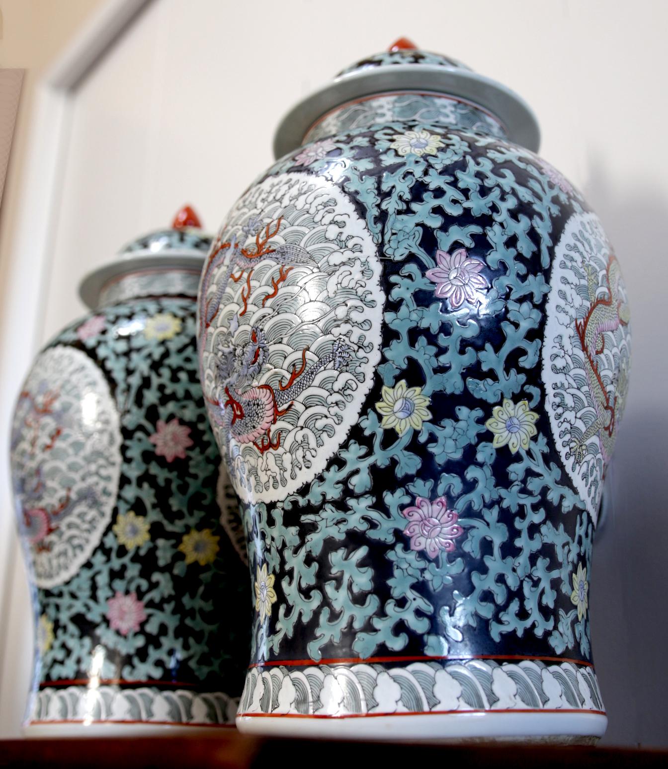 chinese temple jars