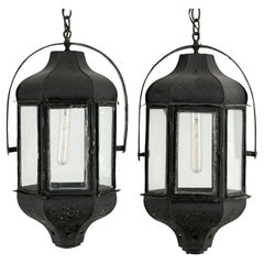 Pair of 19th Century Tole Lanterns