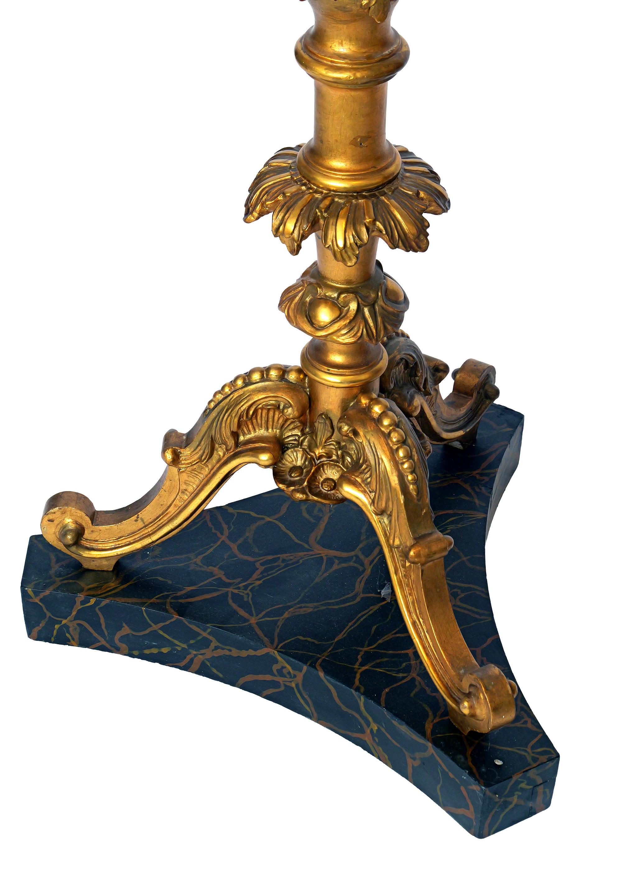 Coppia di torchéres del XIX secolo In condizioni buone in vendita a Dresden, DE