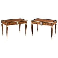 Pair of 19th Century Trellis and Dot Tables Attributed to Donald Ross
