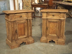 Pair of 19th Century Tuscan Walnut Nightstands