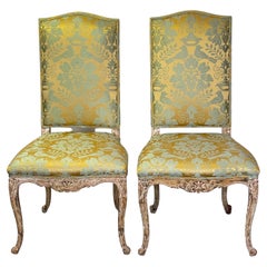 Pair of 19th Century Upholstered Side Chairs