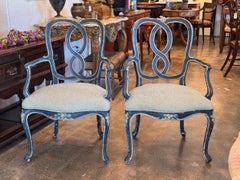 Paire de chaises vénitiennes du 19ème siècle