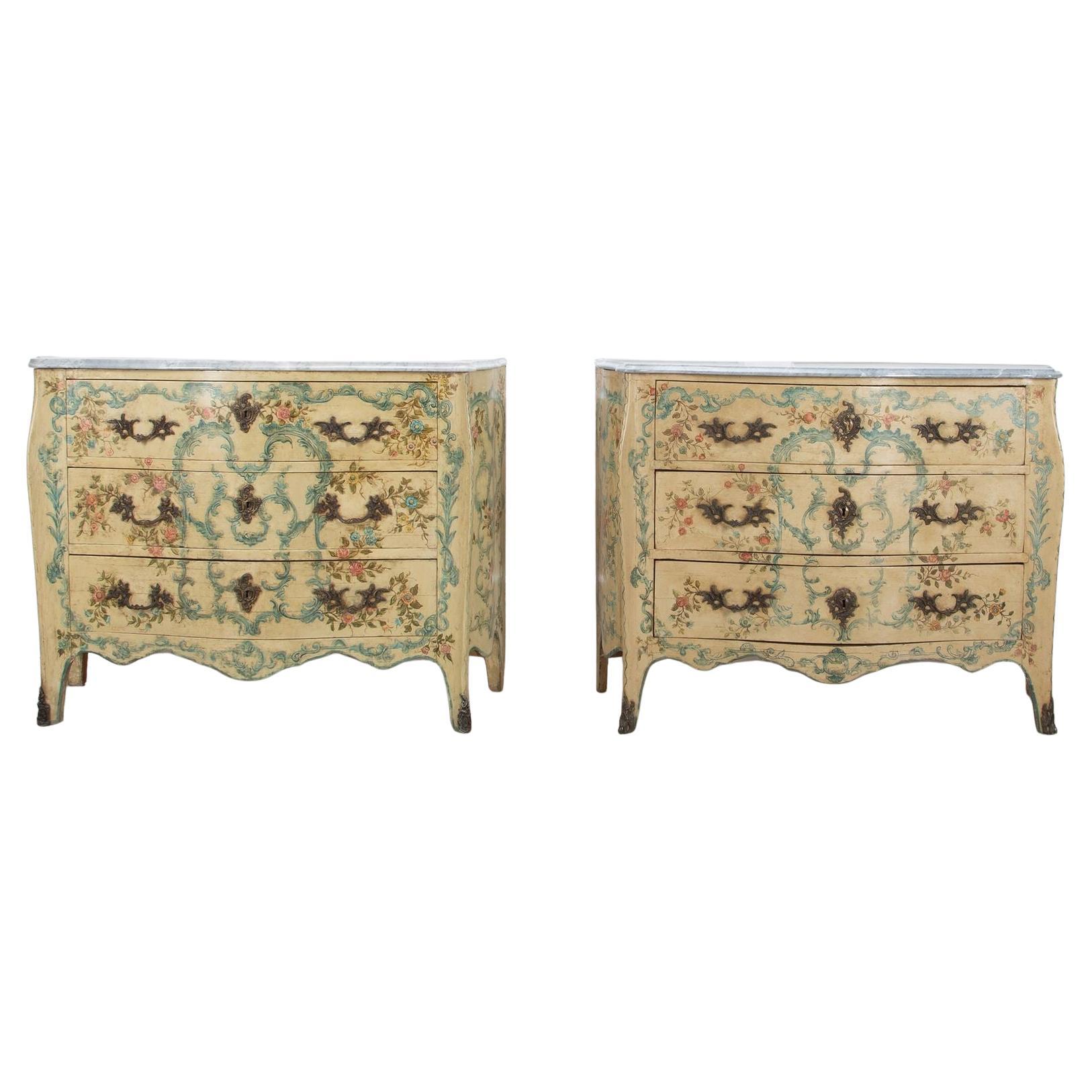 Hand-Painted Commodes and Chests of Drawers