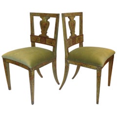 Pair of 19th Century Venetian Side Chairs