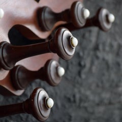 Pair of 19th Century Victorian Mahogany Wall Mounted Coat Hooks