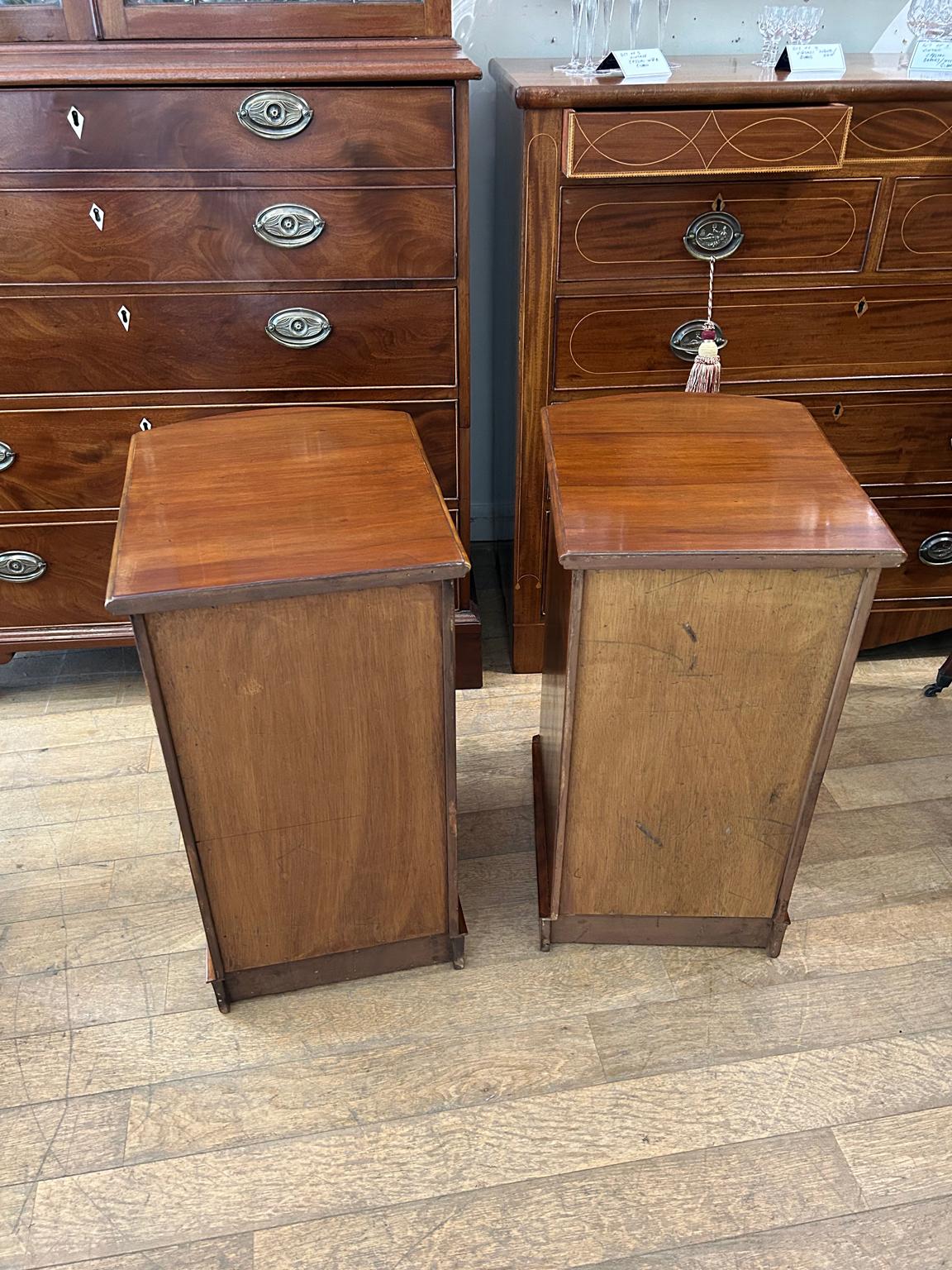 Pair of 19th Century Victorian Walnut Bedside Tables 3