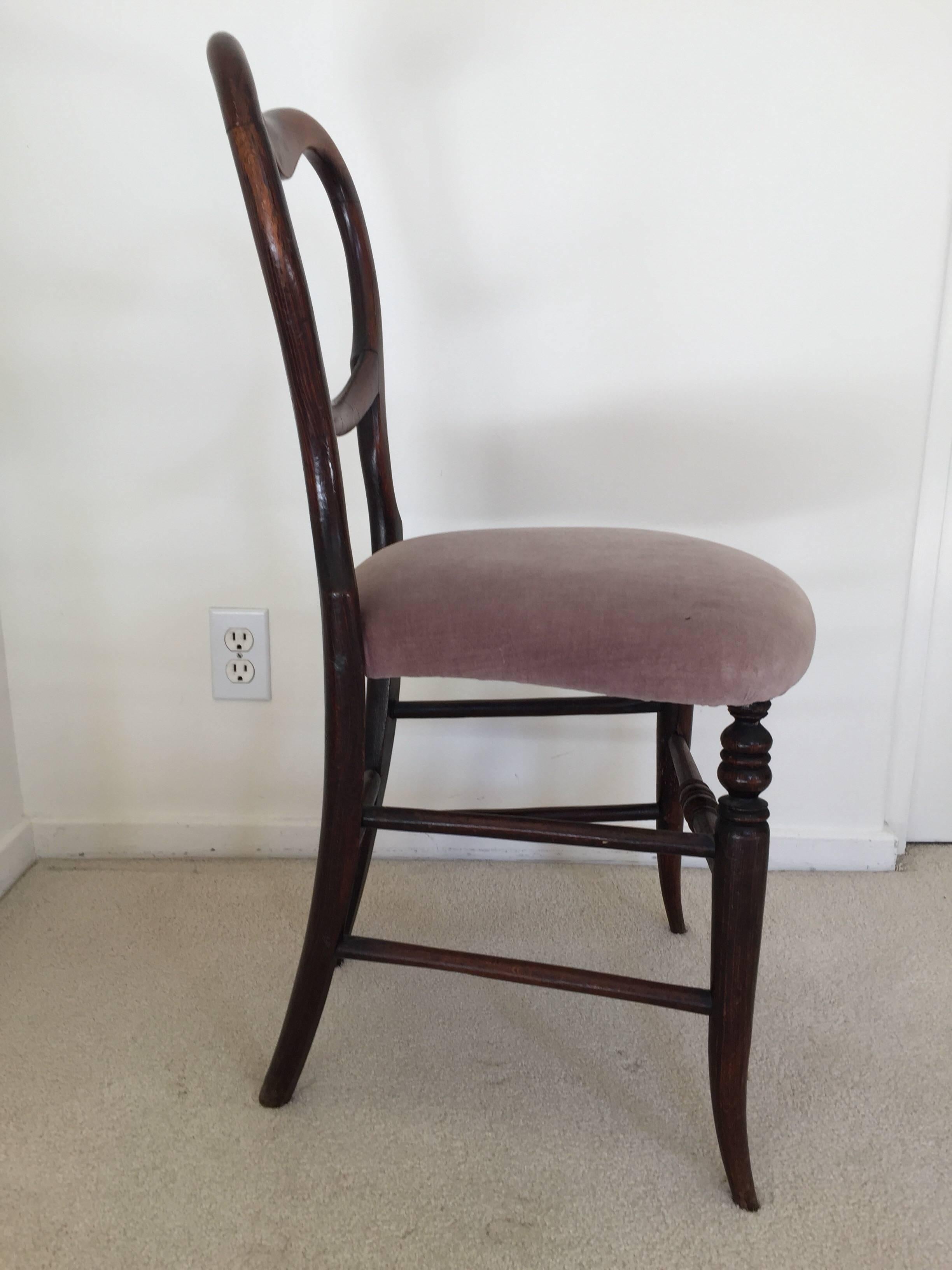 Hand-Crafted Pair of 19th Century Victorian Walnut Chairs