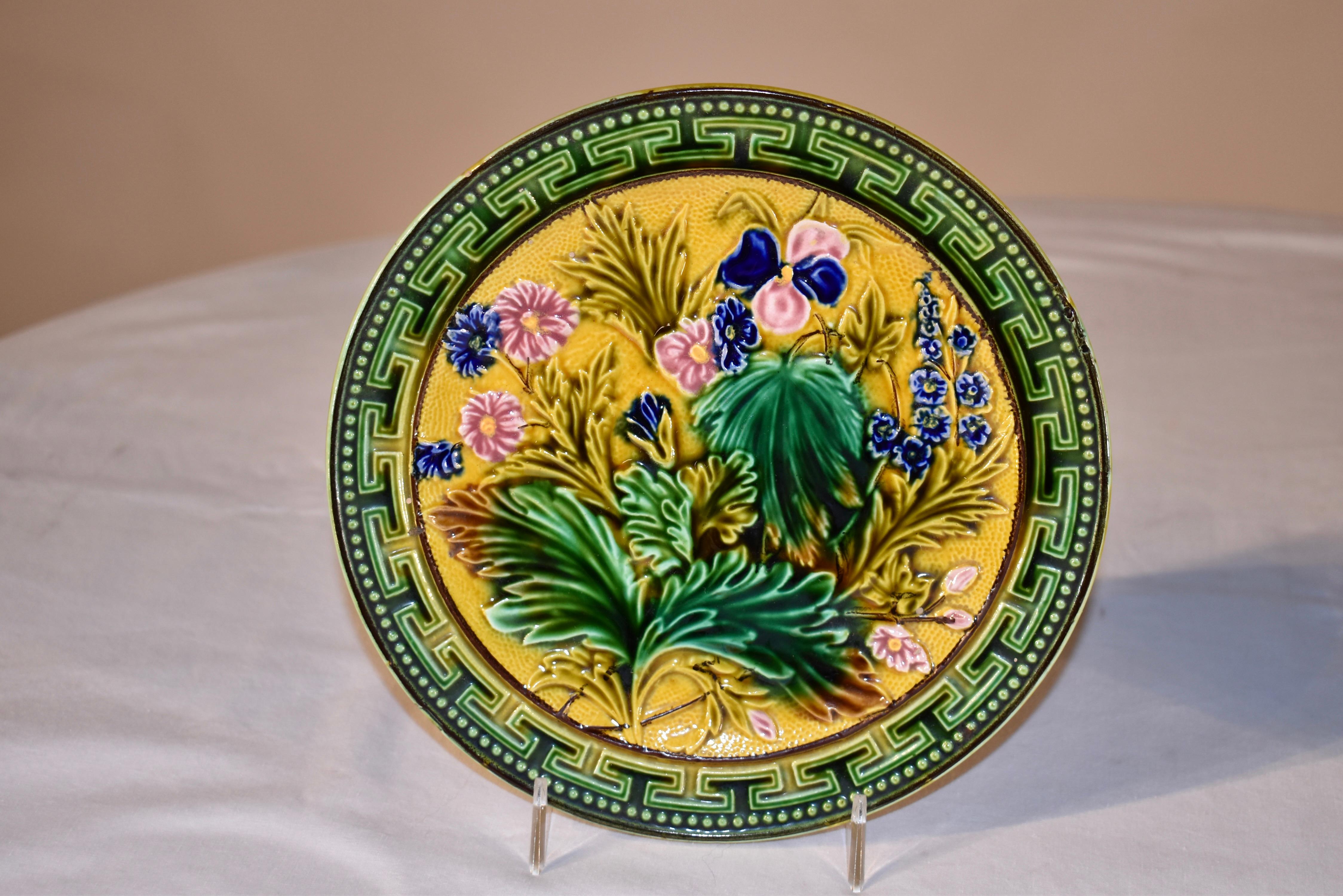 Ein Paar Villeroy & Boch-Majolika-Teller aus dem 19. Jahrhundert (Glasiert)