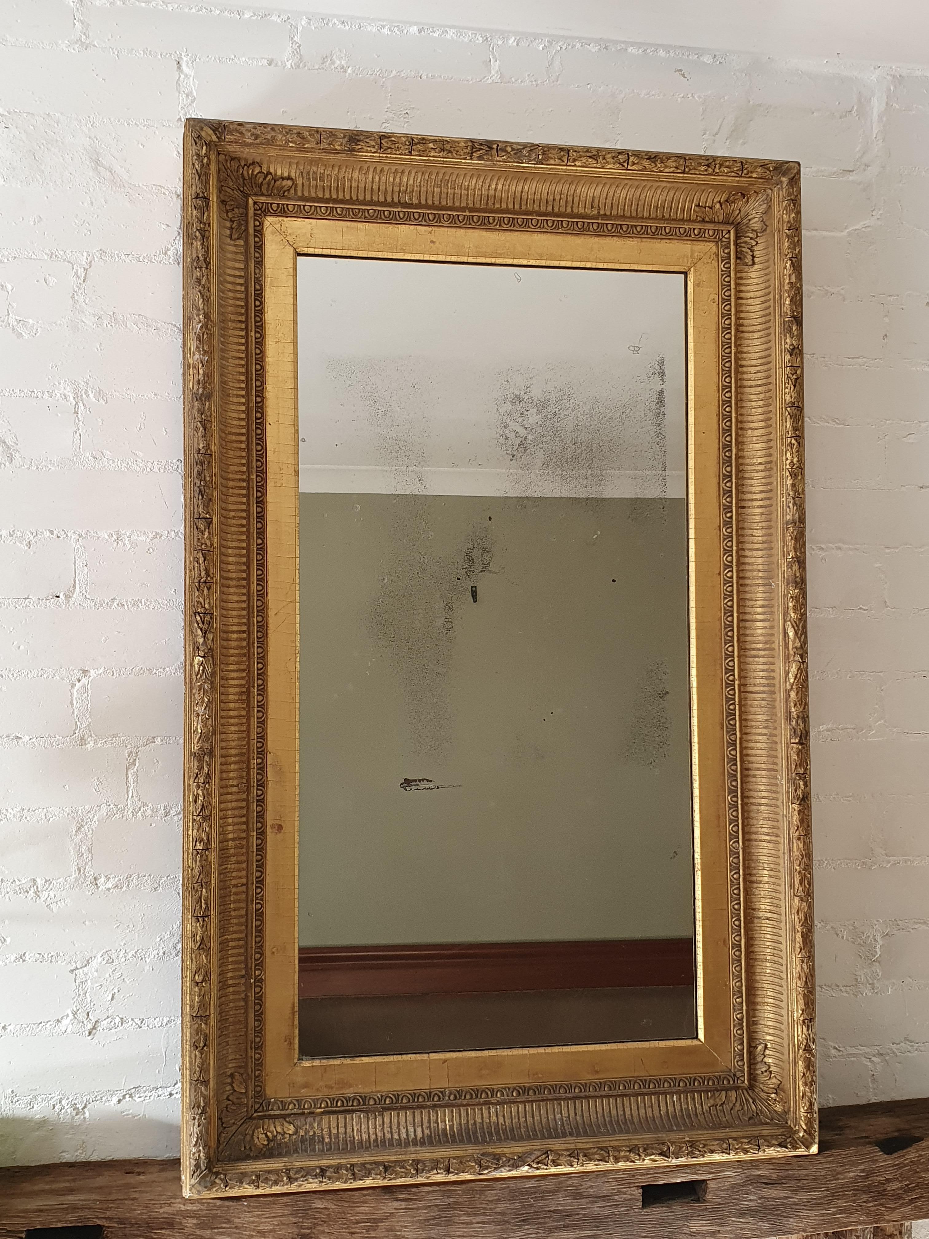 Wood Pair Of 19th Century Wall Mirrors