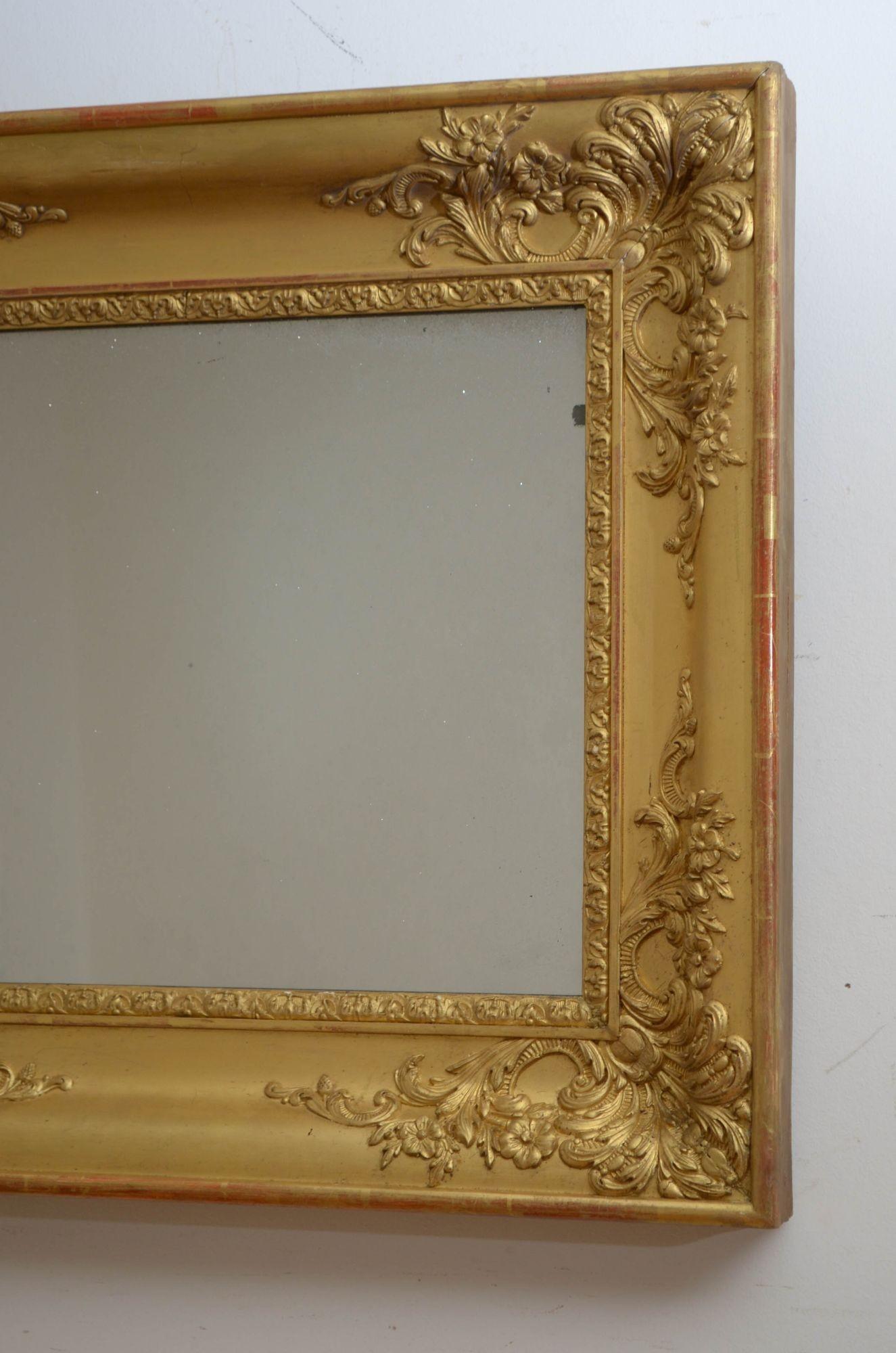 Paire de miroirs muraux du 19e siècle en vente 5