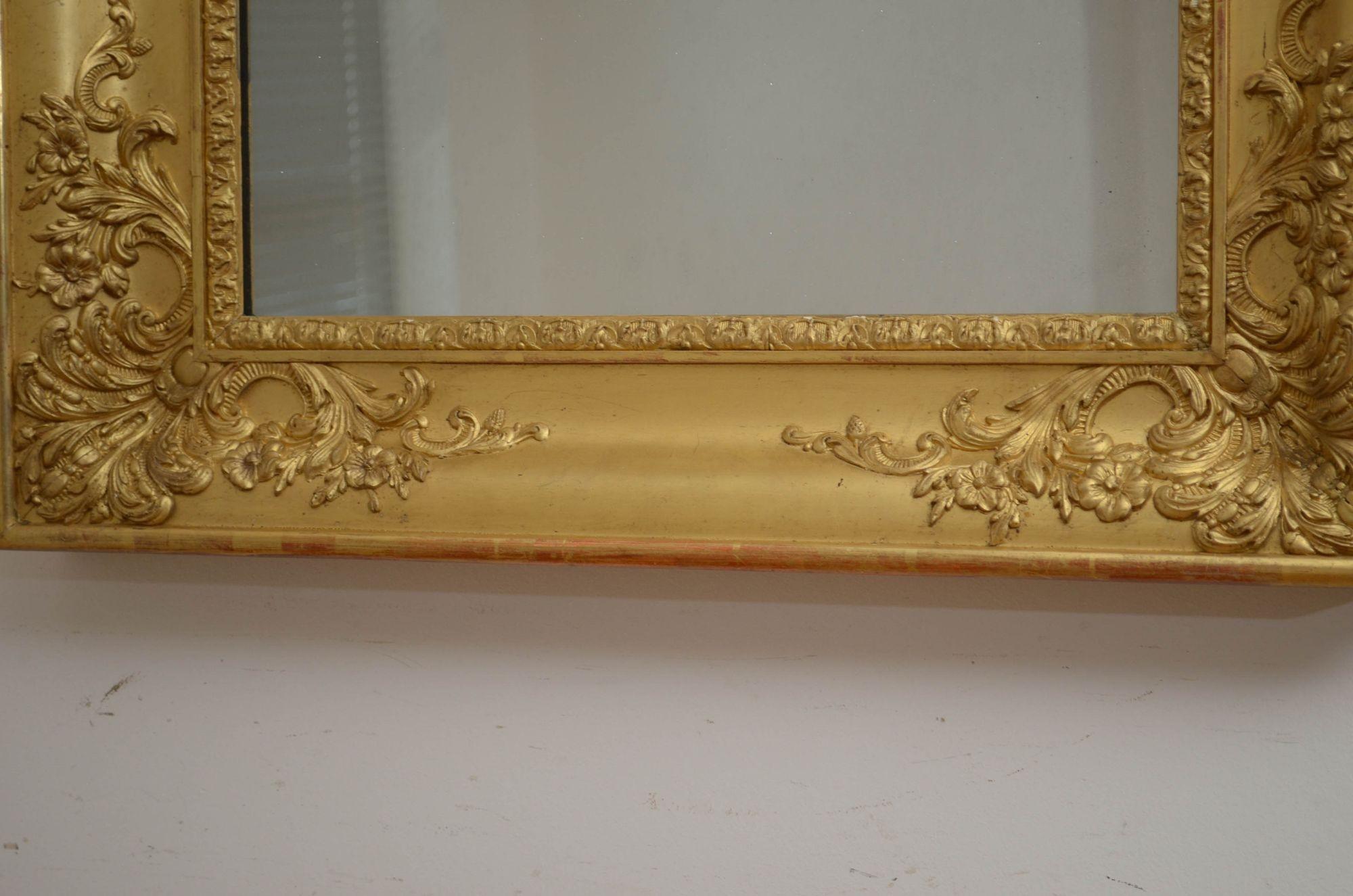 Paire de miroirs muraux du 19e siècle en vente 6