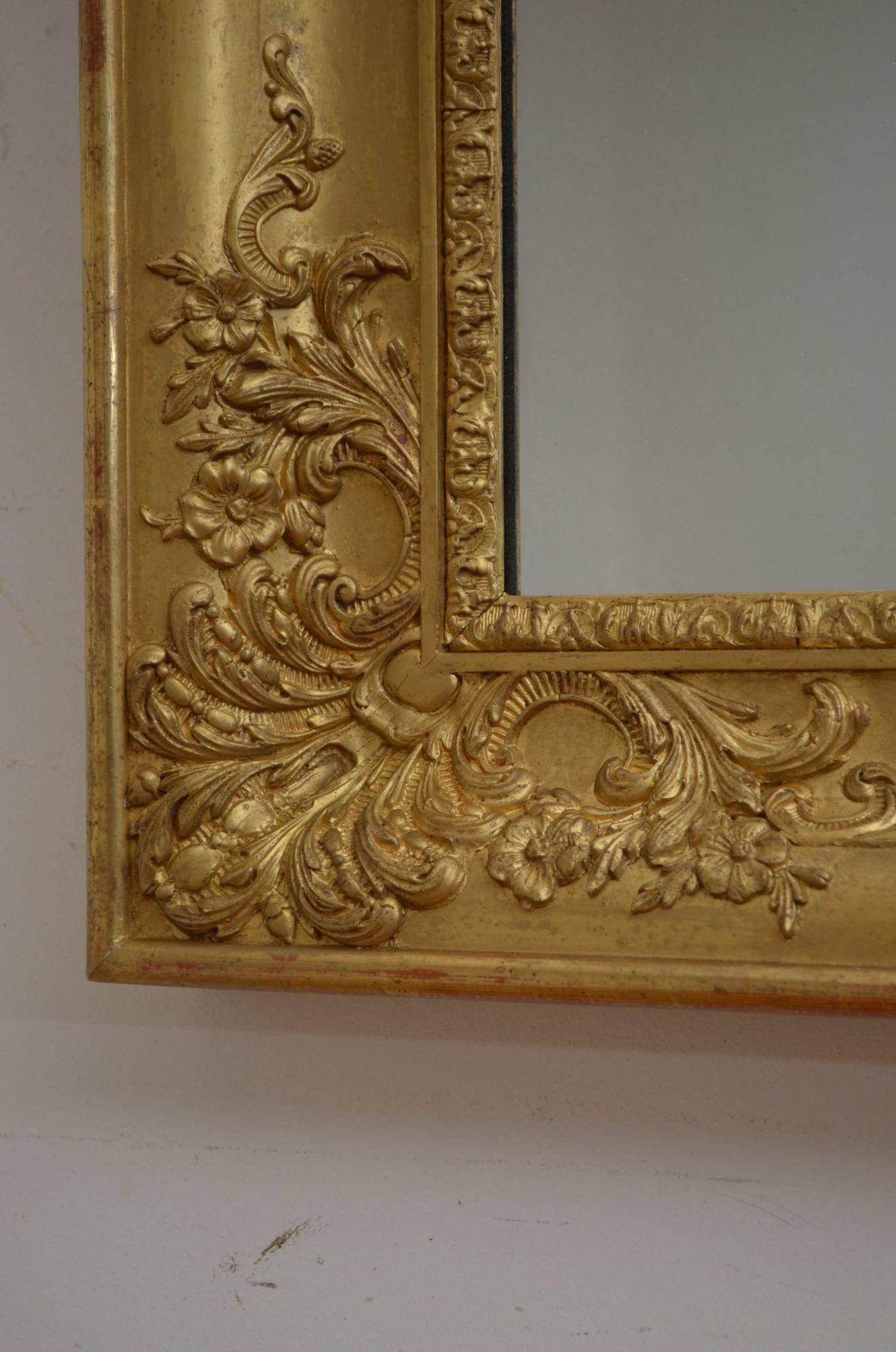 Paire de miroirs muraux du 19e siècle en vente 1