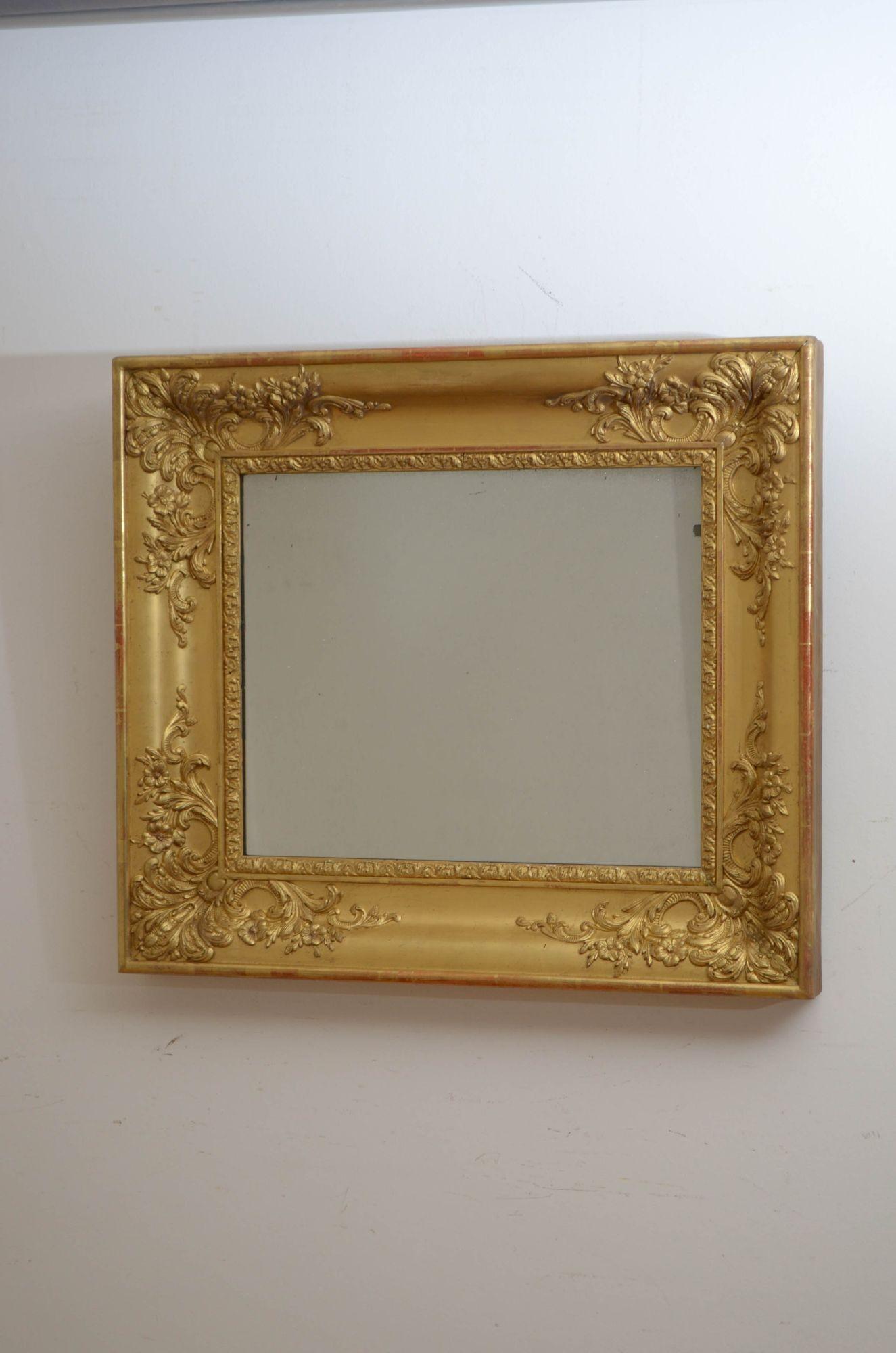 Paire de miroirs muraux du 19e siècle en vente 2