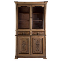 Pair of 19th Century Walnut Bookcases