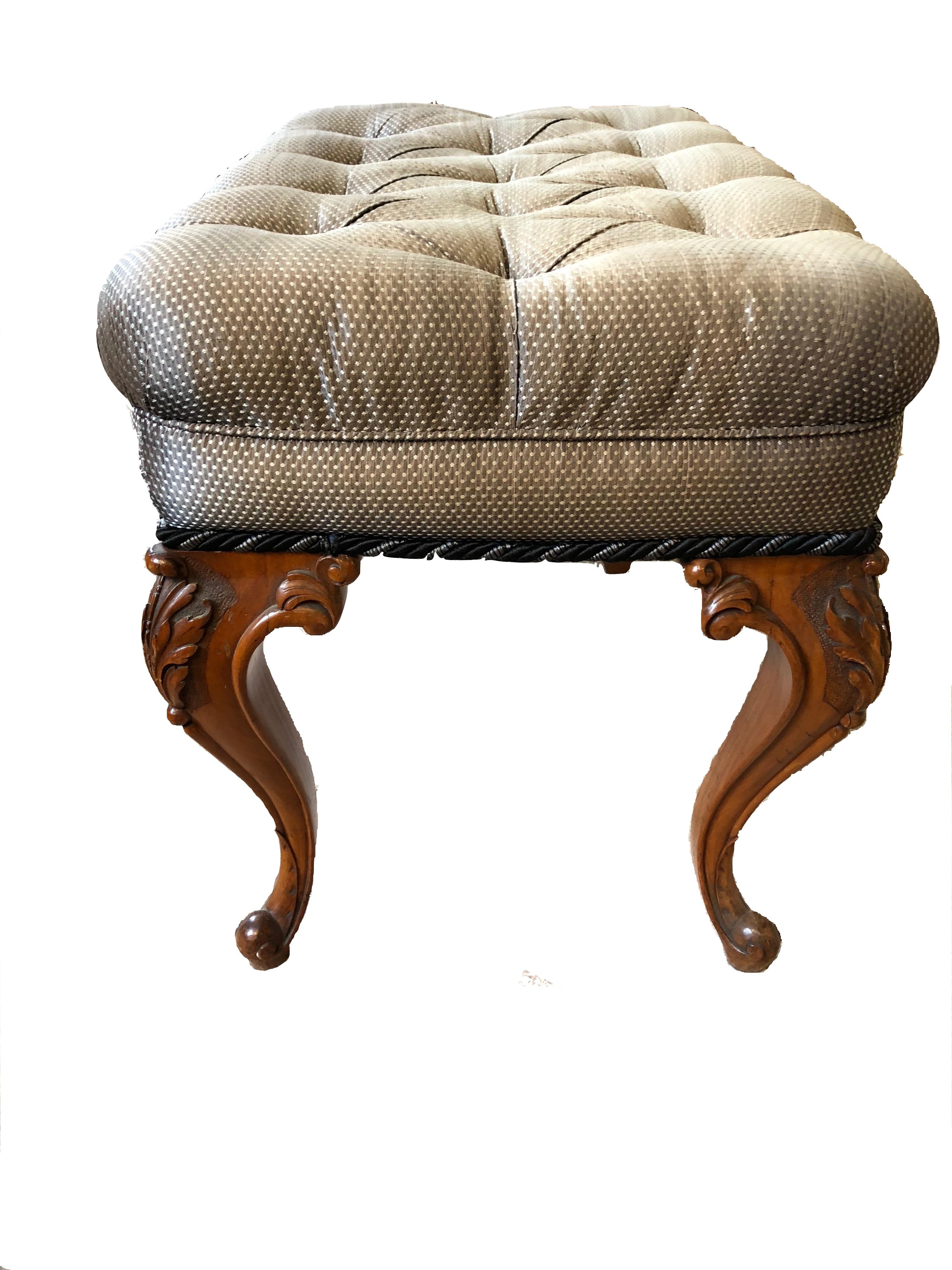 Victorian Footstools by Bertram, Walnut (pair) For Sale