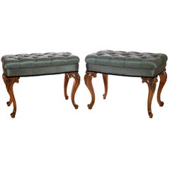 Footstools by Bertram, Walnut (pair)