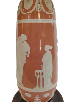 Pair of 19th Century Wedgewood Lamps