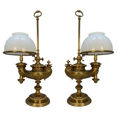 Pair Of 19th Century Wild & Wessel Desk Lamps