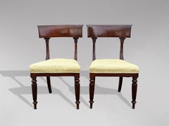 Pair of 19th Century William IV Period Mahogany Side Chairs